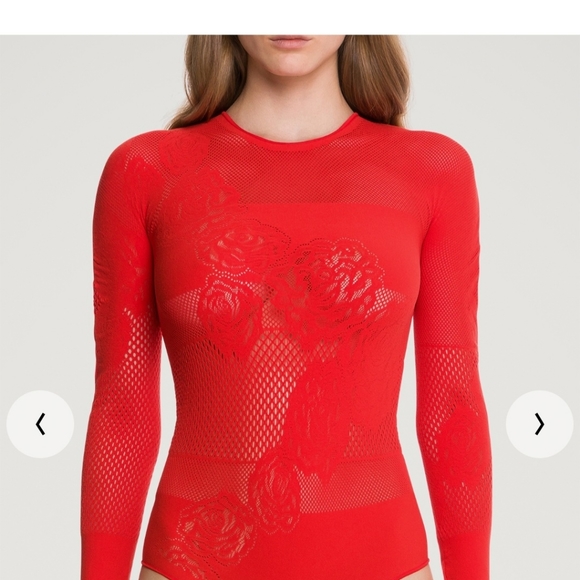 Wolford Net Roses Body Suit - Picture 2 of 3